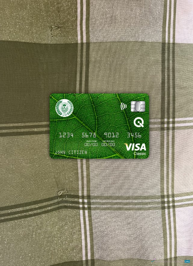 Download Iraq Rafidain bank visa classic card photolook front Photoshop template